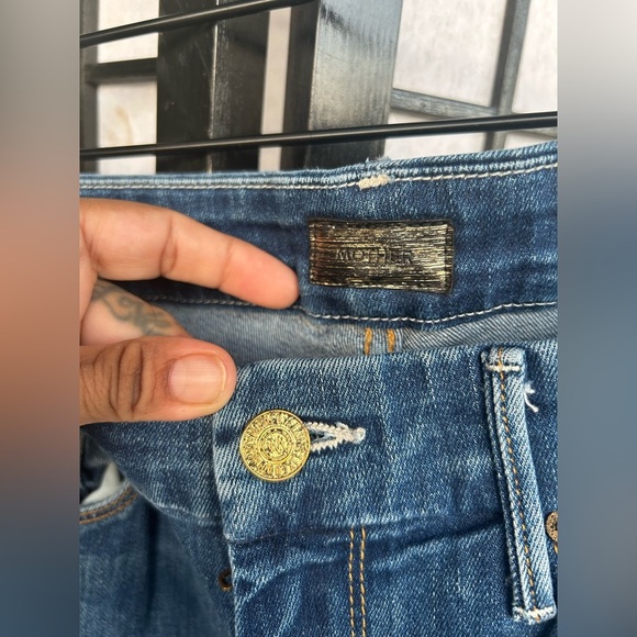 MOTHER Mother Size 27 HIGH WAISTED LOOKER ANKLE FRAY - Picture 7 of 9